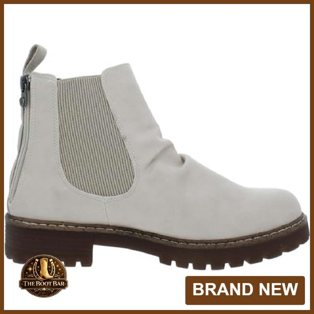Faux Leather Chelsea Ankle Boots with Double Zippers - Size Available - Picture 3 of 4
